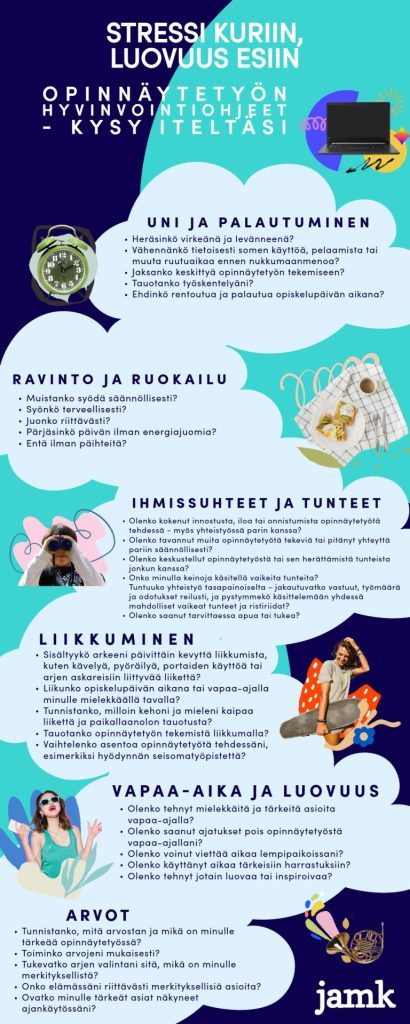 Opiskelijan itsearviointityökalu. Kuvaa klikkaamalla saat työkalun auki saavutettavana pdf-tiedostona.