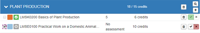 Picture of PLP Management select studies -tabs option to select several studies to either edit or delete them