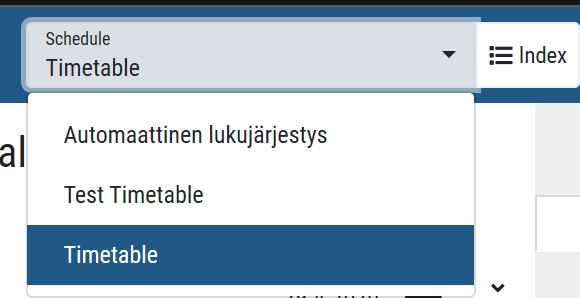 Timetable baskets