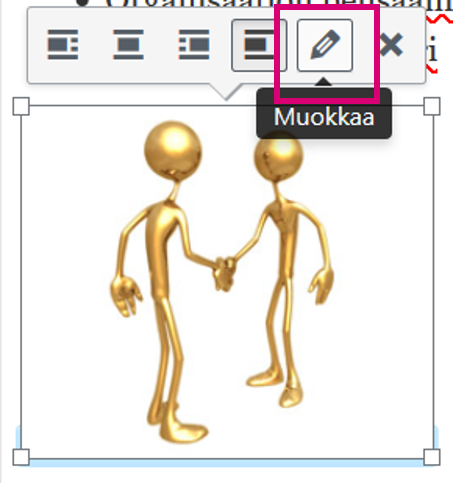 Kuvan muokkaaminen WordPressin editorissa